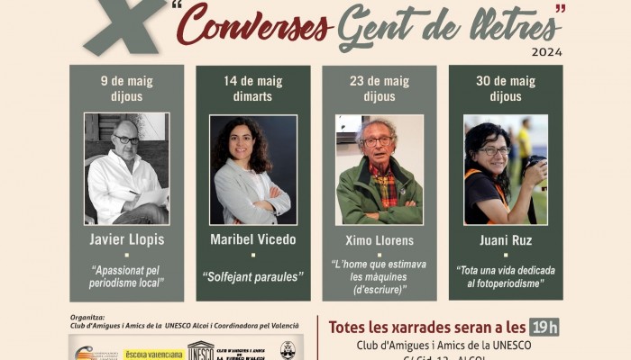 X. CONVERSES AMB GENT DE LLETRES